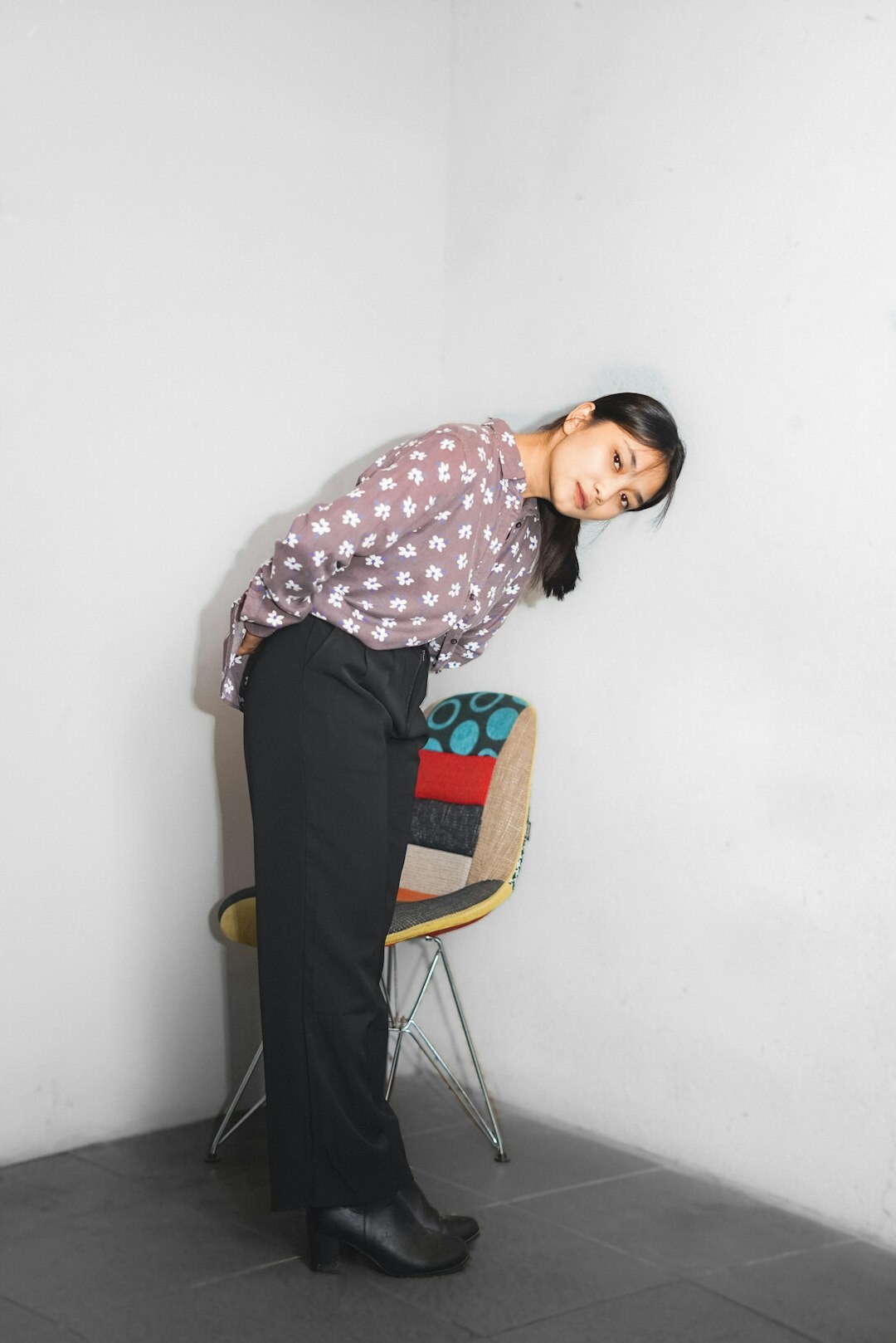 person in confident posture