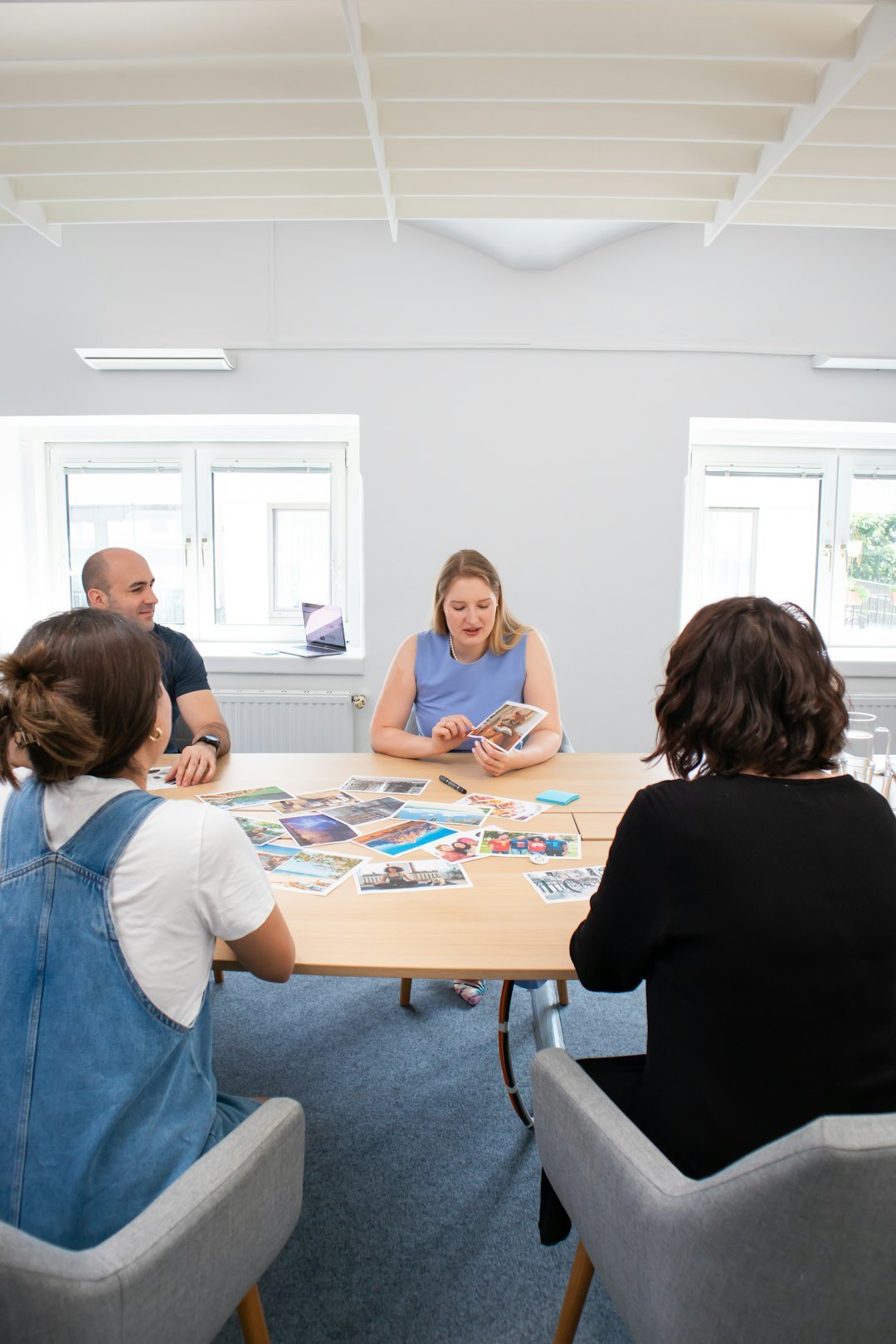 woman leading team workshop